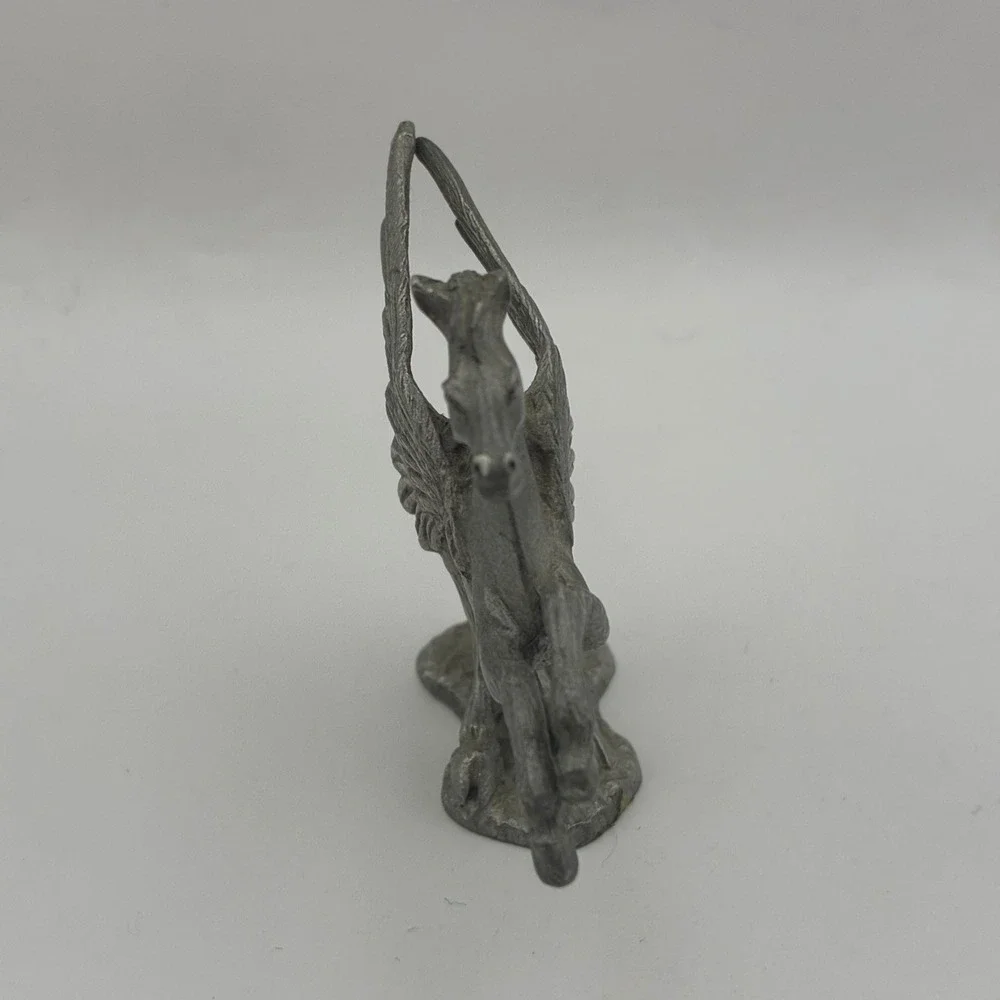 Vintage 1981 Spoontiques Pewter Pegasus Winged Horse Figurine PP 525 2 Inch